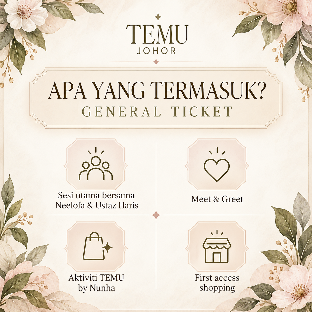 TEMU Johor 2026 - General Ticket